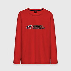 Лонгслив хлопковый мужской Carolina Hurricanes Каролина Харрикейнз, цвет: красный