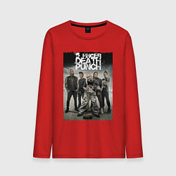 Лонгслив хлопковый мужской Five Finger Death Punch!, цвет: красный