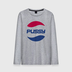 Лонгслив хлопковый мужской Pepsi Pussy, цвет: меланж