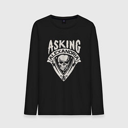 Лонгслив хлопковый мужской Asking Alexandria рок группа, цвет: черный