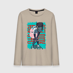 Лонгслив хлопковый мужской Ordinary Person, цвет: миндальный