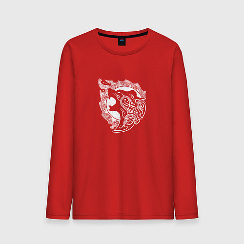 Мужской лонгслив Bear RAGE / Красный – фото 1