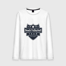 Лонгслив хлопковый мужской Beach Volleyball Team, цвет: белый