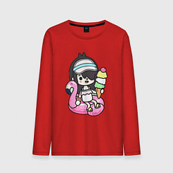 Лонгслив хлопковый мужской Toca Boca девочка геймер, цвет: красный