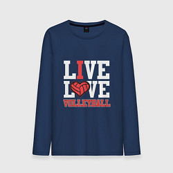 Мужской лонгслив Live Love Volleyball