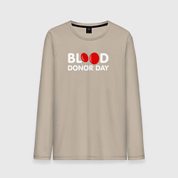 Мужской лонгслив Blood Donor Day