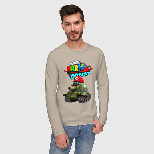 Мужской лонгслив Tank Super Mario Odyssey / Миндальный – фото 3