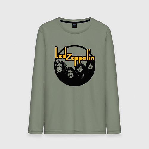Мужской лонгслив Led Zeppelin Лед Зеппелин / Авокадо – фото 1