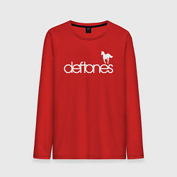 Лонгслив хлопковый мужской Deftones лошадь, цвет: красный