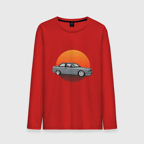 Мужской лонгслив BMW Sun / Красный – фото 1