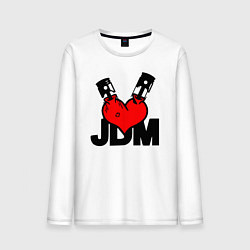 Мужской лонгслив JDM Heart Piston Japan