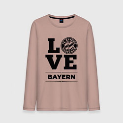 Лонгслив хлопковый мужской Bayern Love Классика, цвет: пыльно-розовый