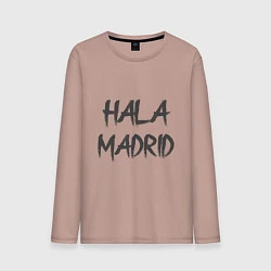 Лонгслив хлопковый мужской Hala - Madrid, цвет: пыльно-розовый