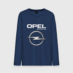 Лонгслив хлопковый мужской OPEL Pro Racing, цвет: тёмно-синий