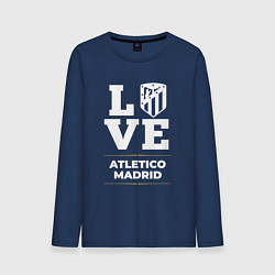 Лонгслив хлопковый мужской Atletico Madrid Love Classic, цвет: тёмно-синий