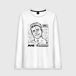 Лонгслив хлопковый мужской ANIKI BILLY HERRINGTON ASS WE CAN, цвет: белый