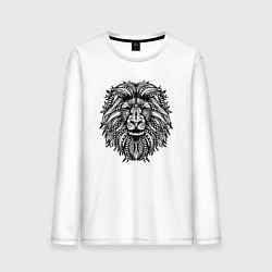 Мужской лонгслив Лев в стиле Мандала Mandala Lion