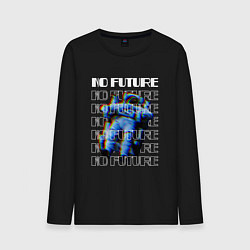 Лонгслив хлопковый мужской No Future Spaceman, цвет: черный