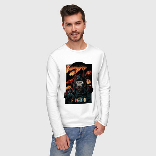 Мужской лонгслив Curse Of Anubis / Белый – фото 3