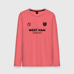 Мужской лонгслив West Ham Униформа Чемпионов