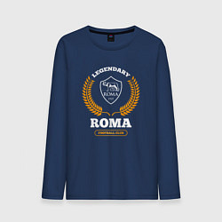 Мужской лонгслив Лого Roma и надпись Legendary Football Club