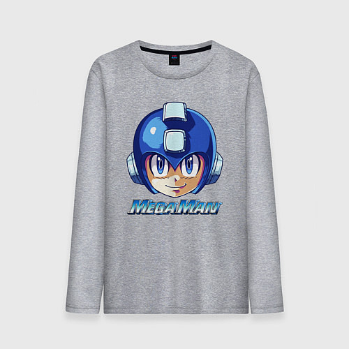 Мужской лонгслив Mega Man - Rockman / Меланж – фото 1