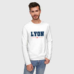 Лонгслив хлопковый мужской Lyon FC Classic, цвет: белый — фото 2