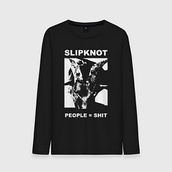 Лонгслив хлопковый мужской Slipknot People Shit, цвет: черный