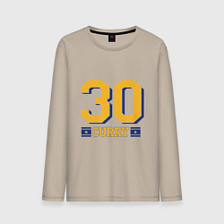 Лонгслив хлопковый мужской 30 Curry, цвет: миндальный