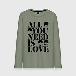 Мужской лонгслив ALL YOU NEED IS LOVE THE BEATLES