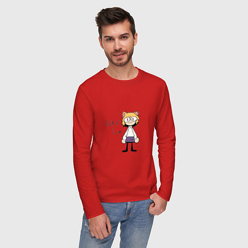 Мужской лонгслив Full of neco arc / Красный – фото 3