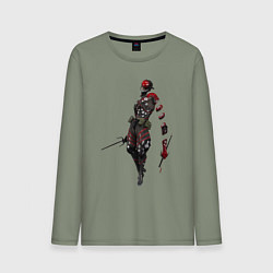 Лонгслив хлопковый мужской Monsoon 976-AZQEE, цвет: авокадо