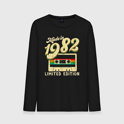 Лонгслив хлопковый мужской Сделано в 1982 году, ограниченная серия, цвет: черный