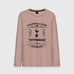 Лонгслив хлопковый мужской Tottenham: Football Club Number 1 Legendary, цвет: пыльно-розовый