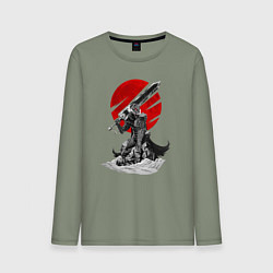 Лонгслив хлопковый мужской Guts the Black Swordsman, цвет: авокадо
