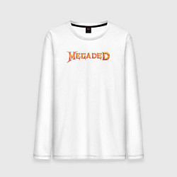 Лонгслив хлопковый мужской MEGADED, цвет: белый