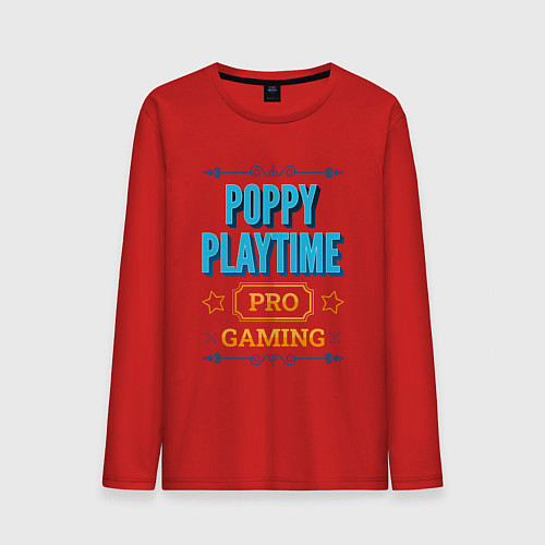 Мужской лонгслив Игра Poppy Playtime pro gaming / Красный – фото 1