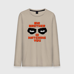 Лонгслив хлопковый мужской TOTAL CONTROL, цвет: миндальный