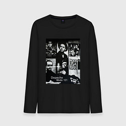 Лонгслив хлопковый мужской Depeche Mode 101 Vintage 1988, цвет: черный