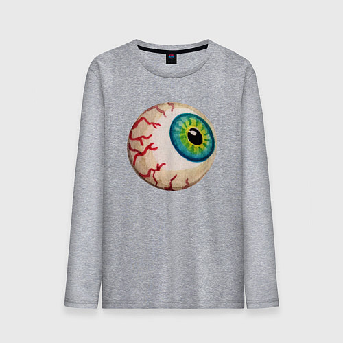 Мужской лонгслив Глаз зомби / Меланж – фото 1