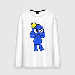 Лонгслив хлопковый мужской Rainbow Friends, цвет: белый