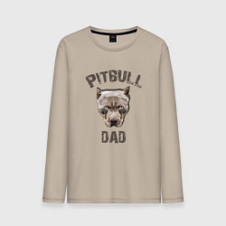 Мужской лонгслив Pitbull dad