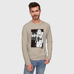 Лонгслив хлопковый мужской Синъэй и Владилена арт - 86, цвет: миндальный — фото 2