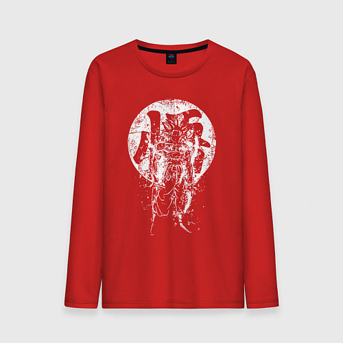 Мужской лонгслив Son Goku - Dragon Ball / Красный – фото 1