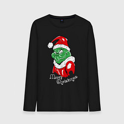 Мужской лонгслив Merry Christmas, Santa Claus Grinch