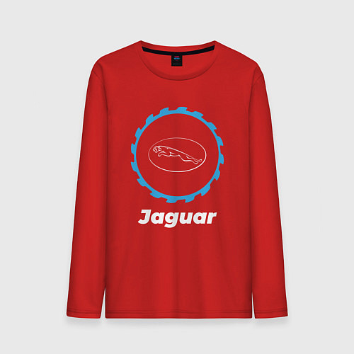 Мужской лонгслив Jaguar в стиле Top Gear / Красный – фото 1