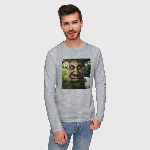 Мужской лонгслив Wise Mystical Tree / Меланж – фото 3