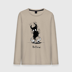 Лонгслив хлопковый мужской Hollow пустой, цвет: миндальный