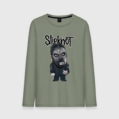 Мужской лонгслив Седьмой Slipknot / Авокадо – фото 1
