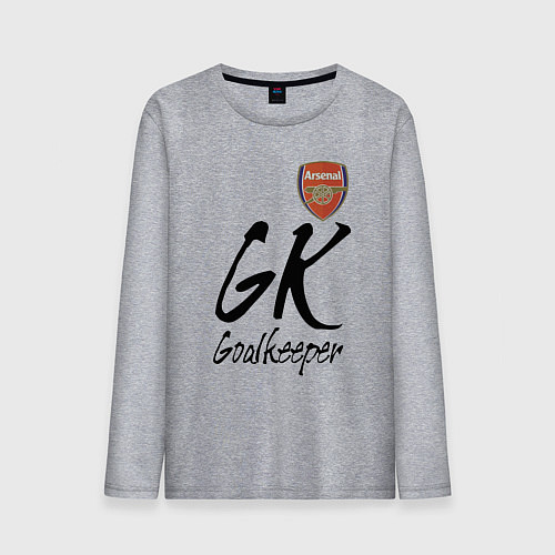 Мужской лонгслив Arsenal - London - goalkeeper / Меланж – фото 1